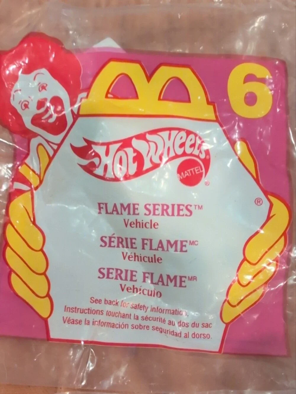 Vintage 1999 McDonald's Hot Wheels Happy Meal Toy Lot - 7 Cars SEALED New